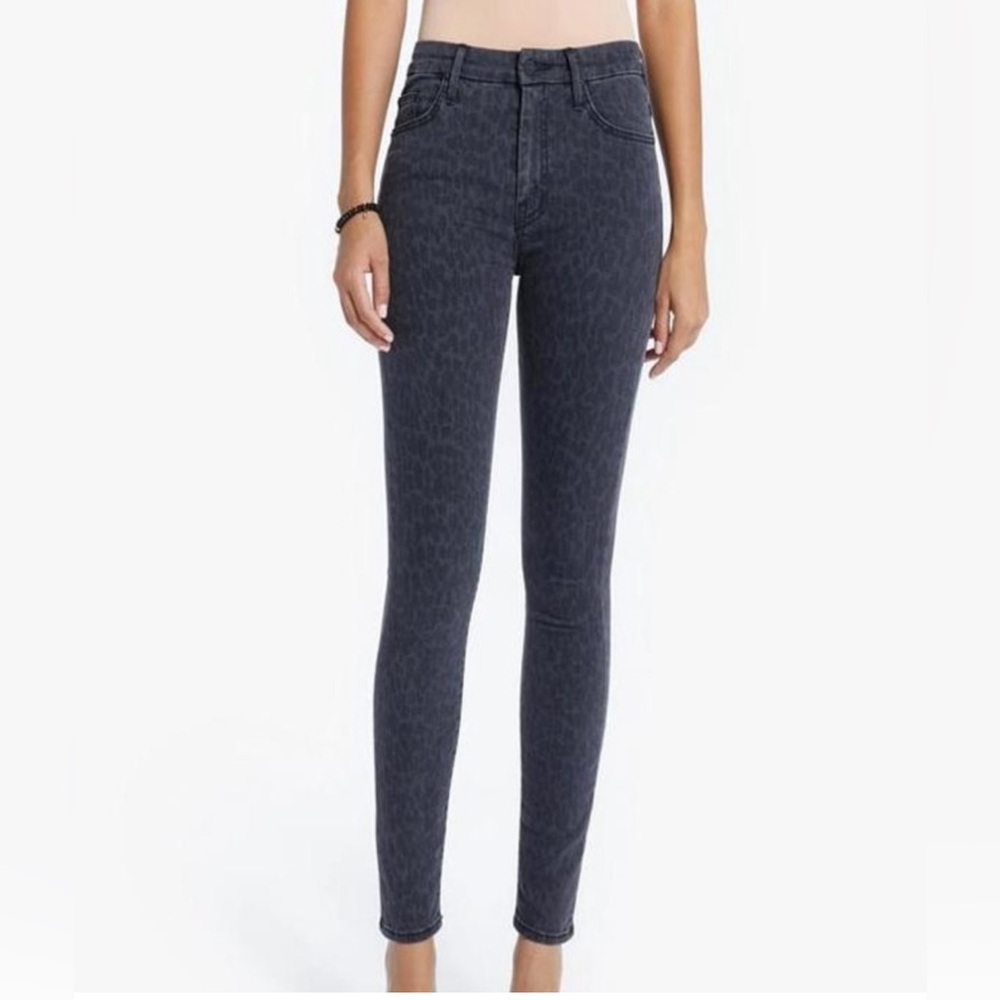Mother High Waisted Looker Bad Cat leopard 27 NWT